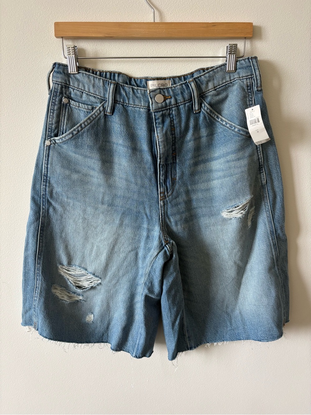Anthropologie Light Blue Denim Shorts Mom Jorts